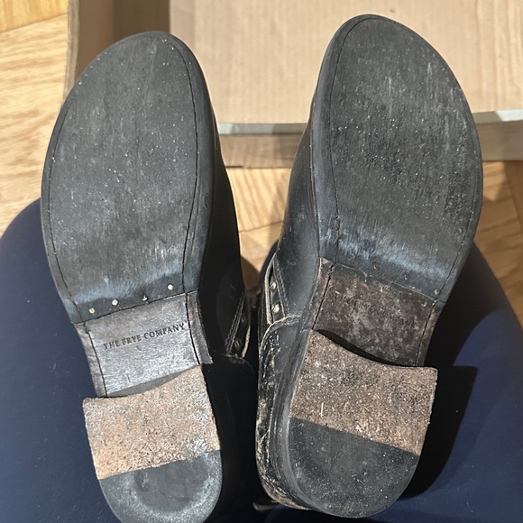 Frye Black Leather Studded Boots - Picture 4 of 4